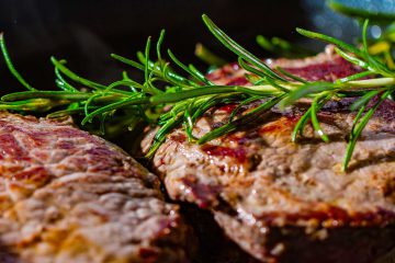 Steak gebraten