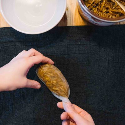 Vegane Entenkeule Formen