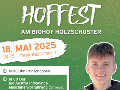Einladung Hoffest Holzschuster