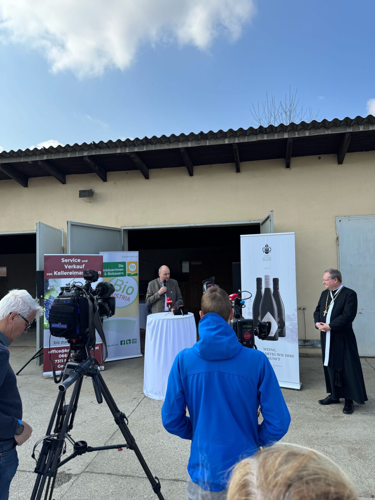 Pressekonferenz, Walter Klingenbrunner spricht