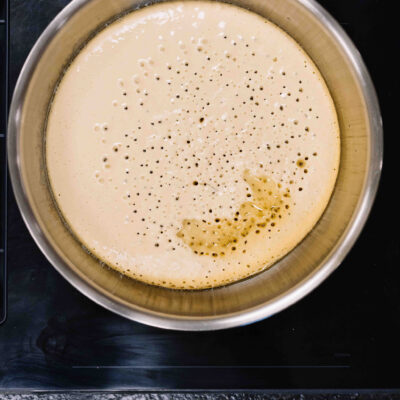 Pfanne mit Pfannkuchen