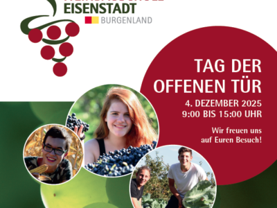 Einladung Tag der offenen Tür Weinbauschule Eisenstadt 2025