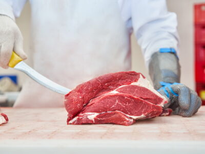 Rindfleisch auf Brett