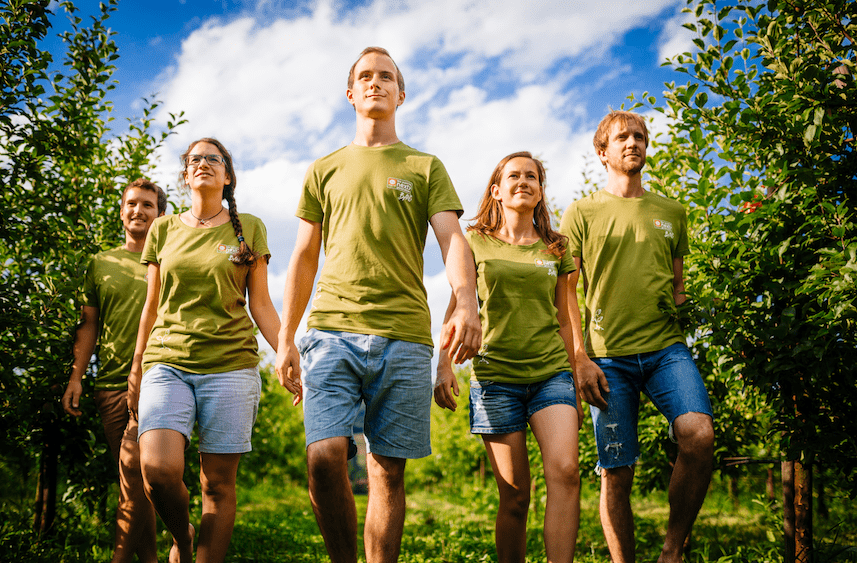 5 Mitglieder von BANG, der jungen Generation von BIO AUSTRIA