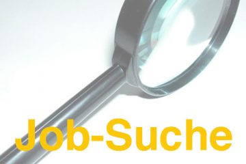 Lupe mit Text Job-Suche
