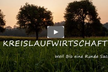Landschaft mit Text Kreislaufwirtschaft