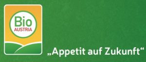 BIO AUSTRIA Logo mit "Appetit auf Zukunft"