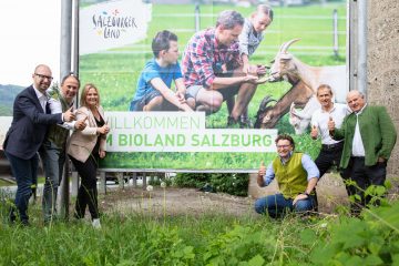 Landesplakat mit Bio-Botschaft
