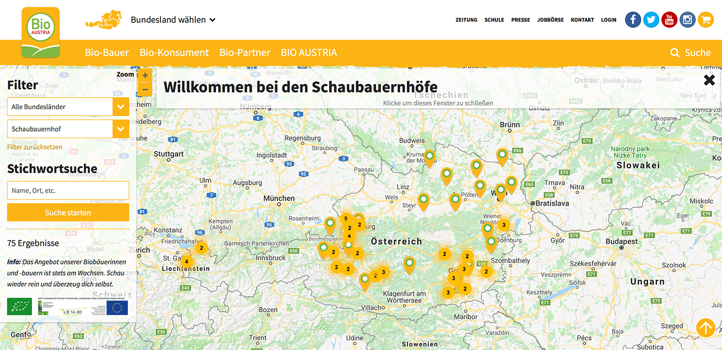 Schaubauernhöfe-Map