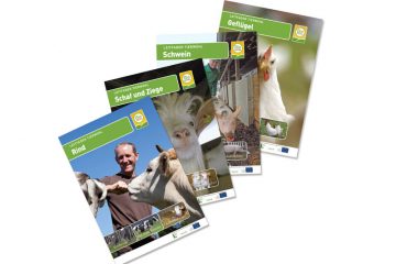 Titelblätter der Tierwohl-Broschüren