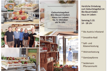Geburtstagsfest Bio-Bauernladen Haus im Leben