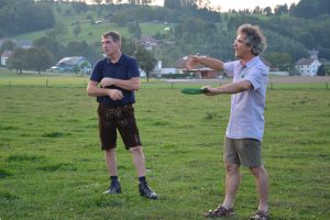 Helmut Heiden und Dr. Leisen beim Sommertreffen Helmut Heiden und Dr. Leisen beim Sommertreffen