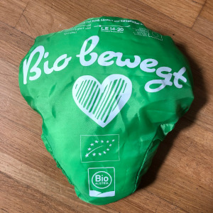 Werbemittel von BIO AUSTRIA Fahrradsattelschoner Sattelschutz