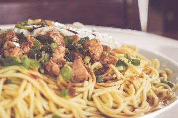Nudelpfanne mit Rindfleisch