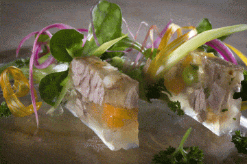 schön angerichtetes Essen